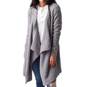 UGG Phoebe Wrap Cardigan Sweater Womens Size XS Gray Oversized Open Drape
